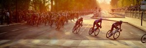 Cyclists on the Tour de France