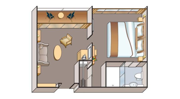 Veranda Suite (AA & AB) floor Plan