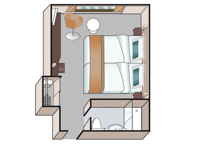 C-4 Cabin with Panoramic Window floor Plan