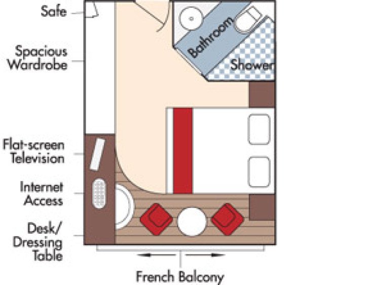 Category CA Staterooms floor Plan