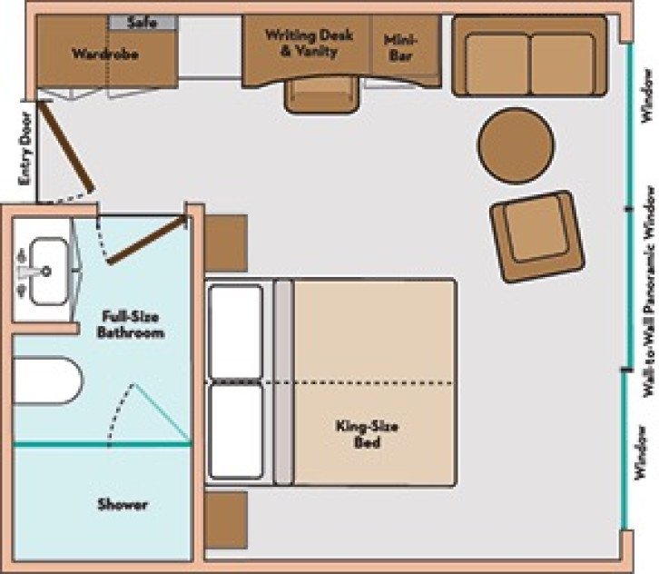Cabin A - Tonle Deck floor Plan