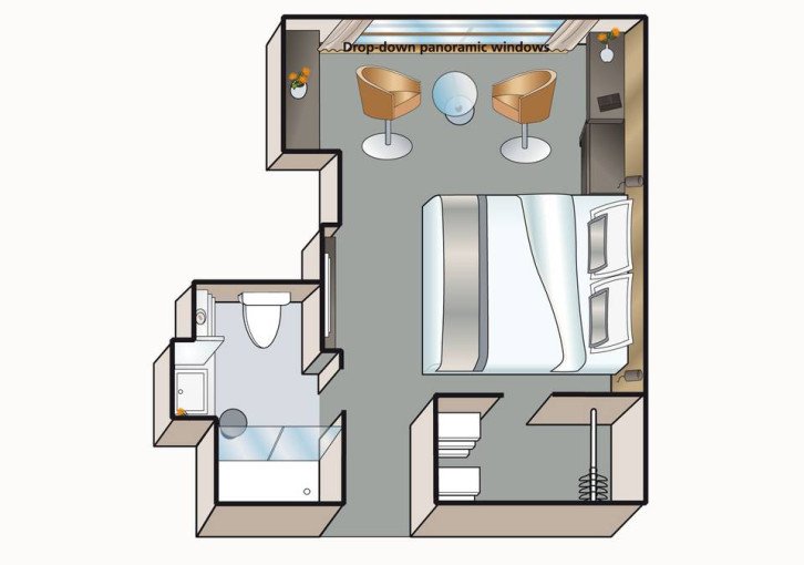 B-1 Stateroom floor Plan