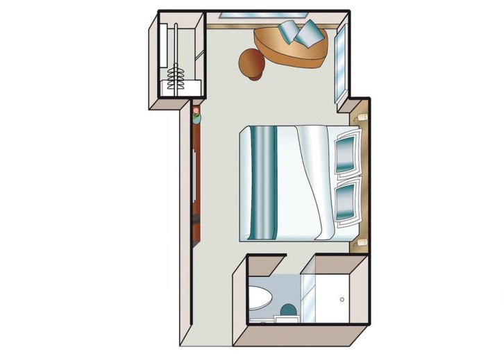 C-1 Cabin with Panoramic Window floor Plan