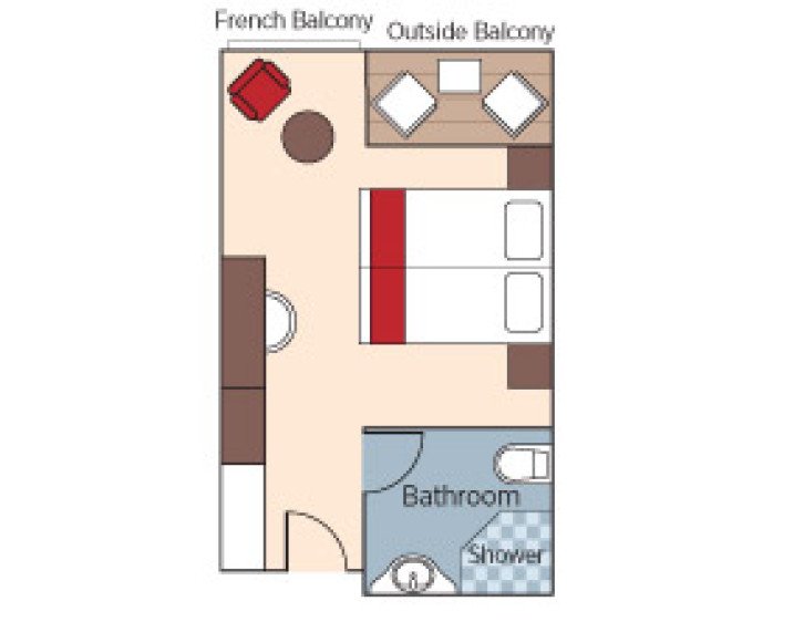 Cat B. Staterooms floor Plan