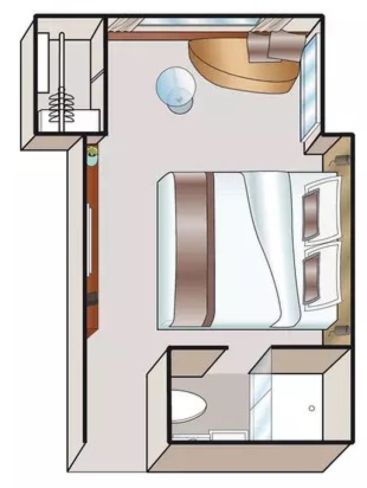 Cabin C-1 floor Plan