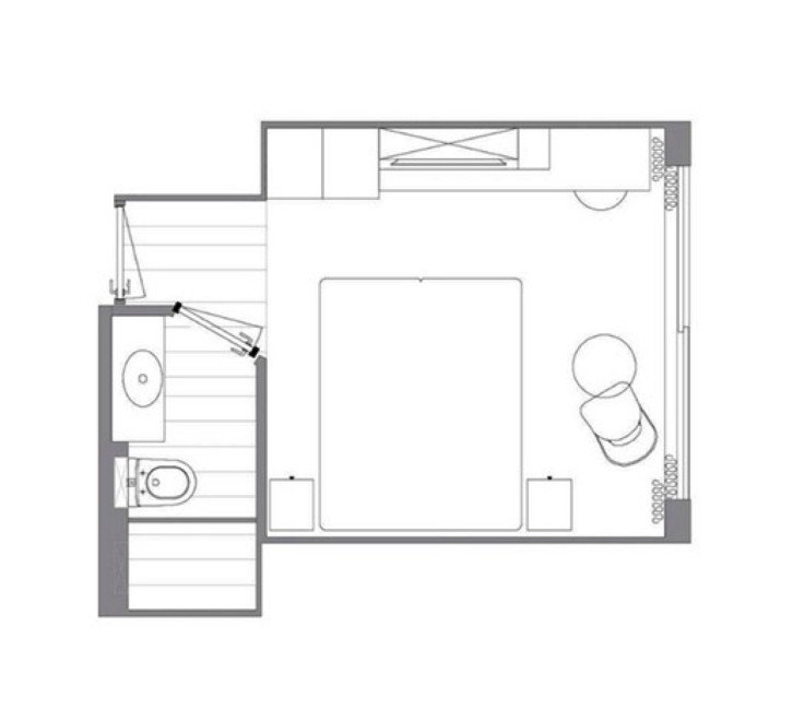 Standard Cabin - Diamond Deck floor Plan