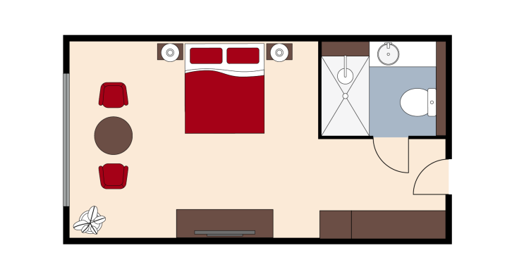 Deluxe Cabin floor Plan