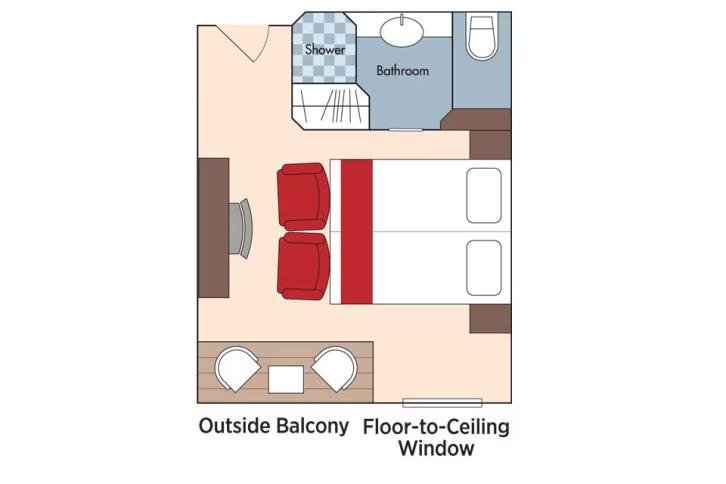 Category A Staterooms floor Plan