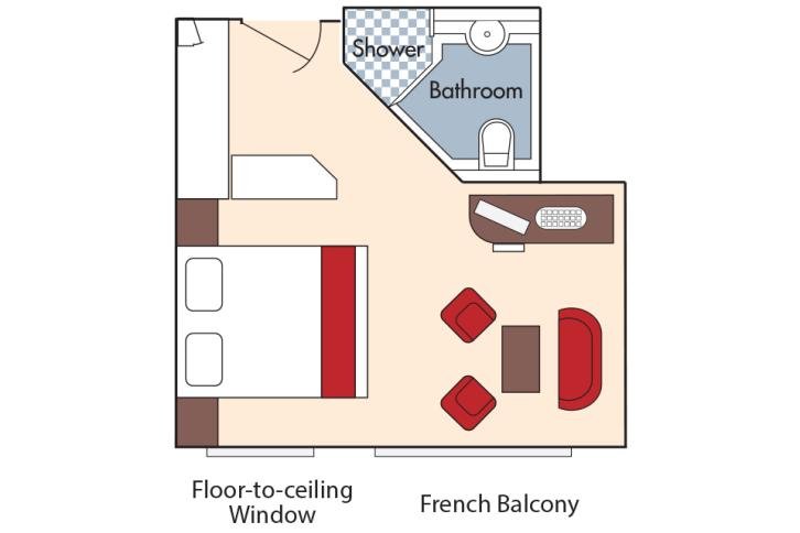 Cat A+ Staterooms floor Plan