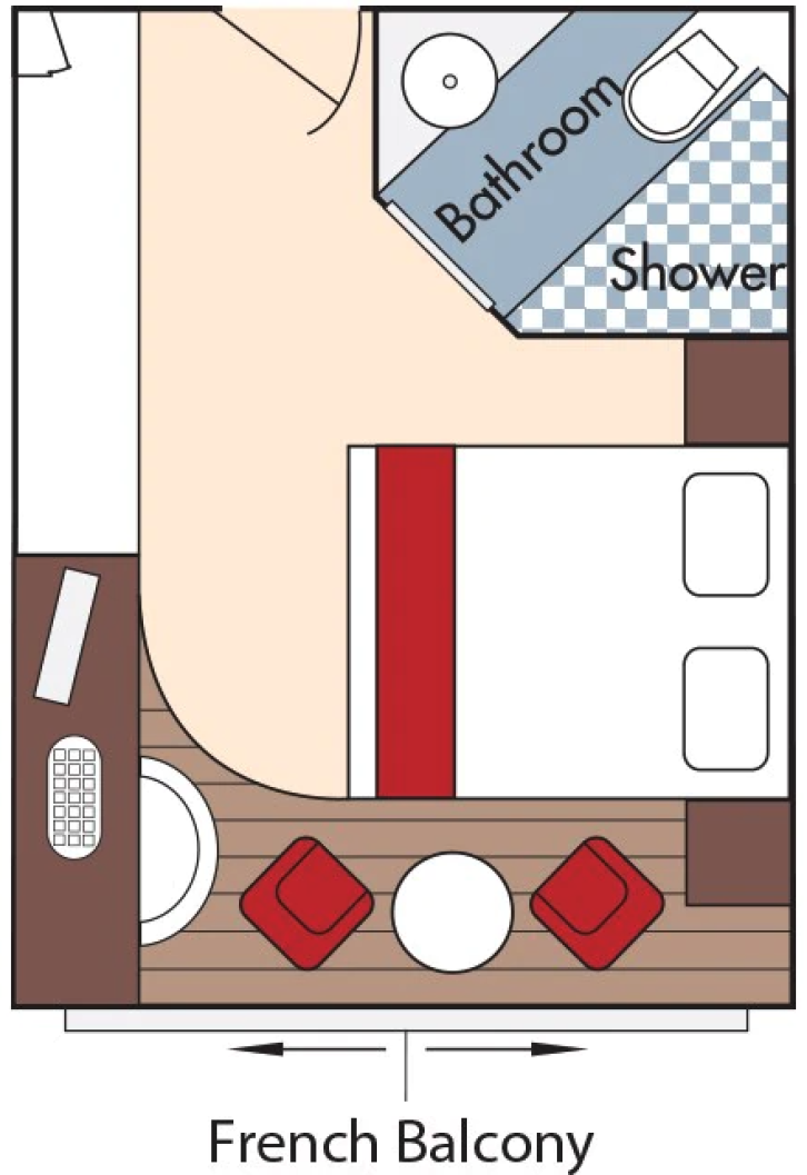 Category A Staterooms floor Plan