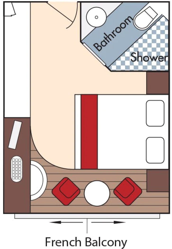 Category C Staterooms floor Plan