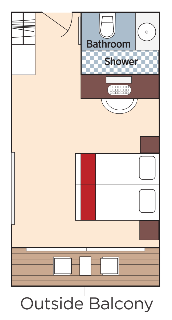 Category AB Staterooms floor Plan